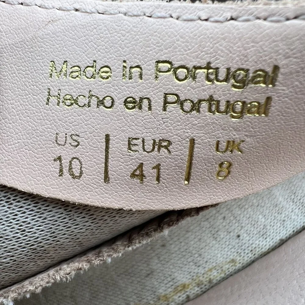 ALDO NEW Mens10 Maedagua Lace Up Oxford Shoes Suede Mesh Beige Portugal Made